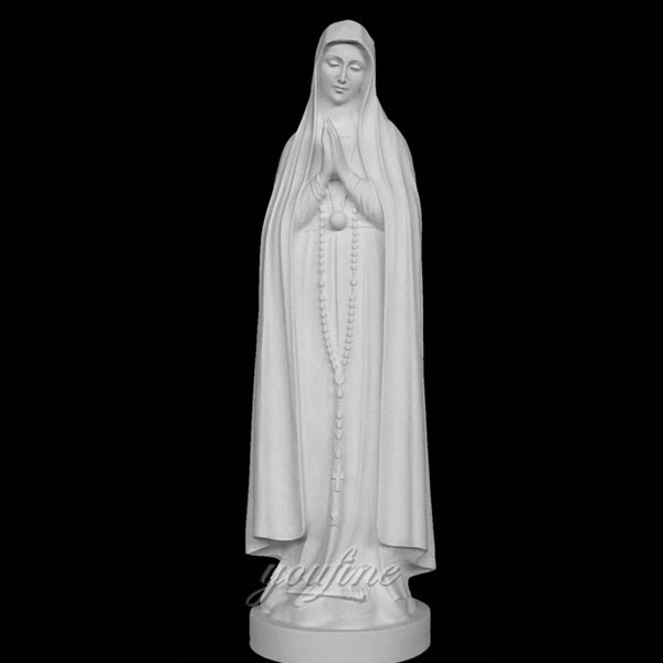 Catholic statues of blessed mary with rosary beads design wholesale