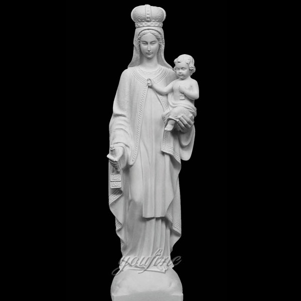 Religious saint statues of our lady and baby Jesus statue on discount