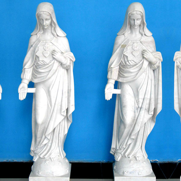 life size sacred heart mary garden statues for catholic church decor