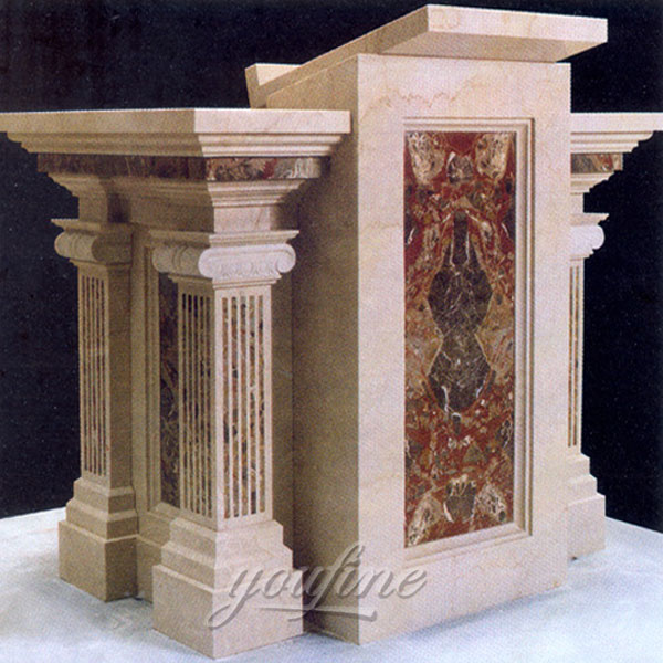 religious statues of luxury antiqure marble altar for church decor