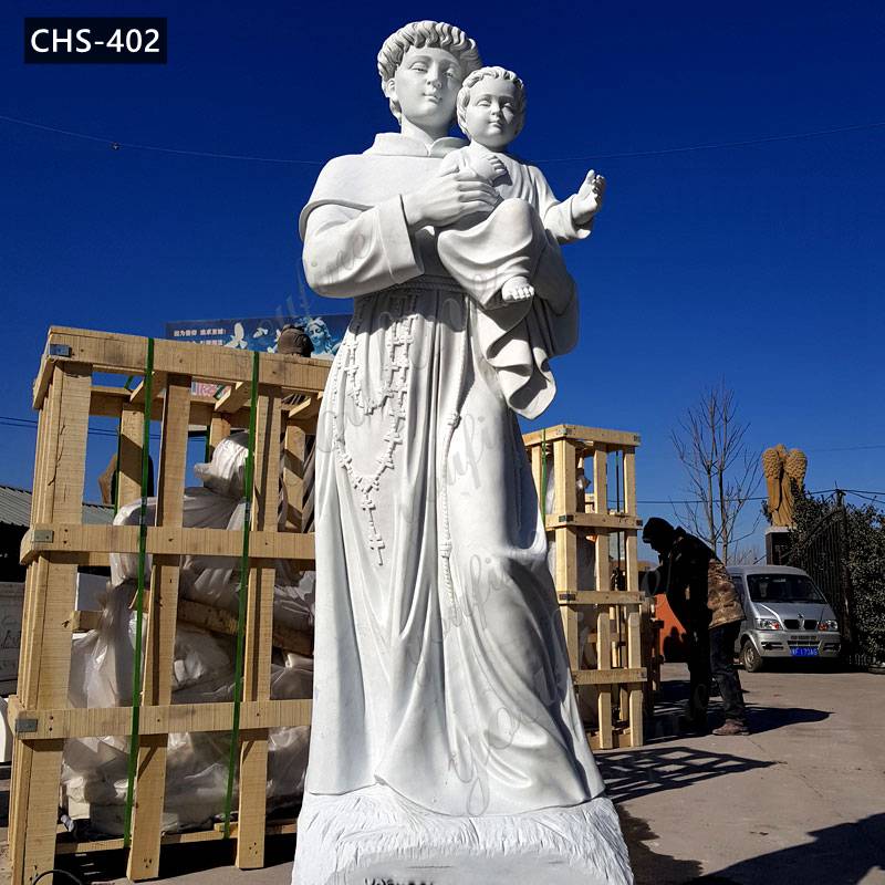 72 inch statue of Saint Anthony marble stone design in stock now