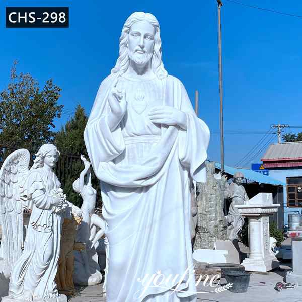 Life Size Marble Jesus Statue Catholic Garden Statue for Sale CHS-298