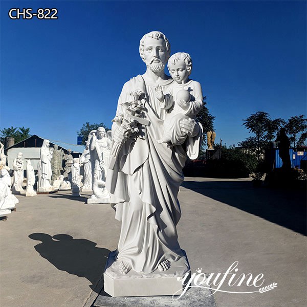 Catholic Marble Saint Joseph Statue Religious Sculpture for Sale CHS-822