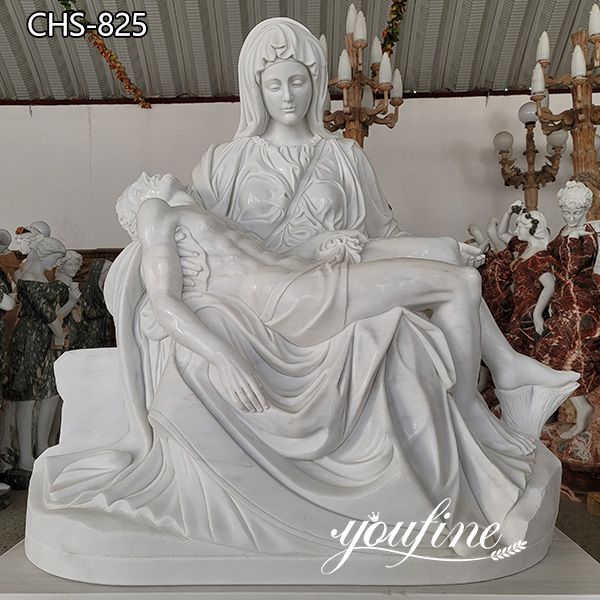 Catholic Natural Marble Pieta Statue Church Decor for Sale CHS-825