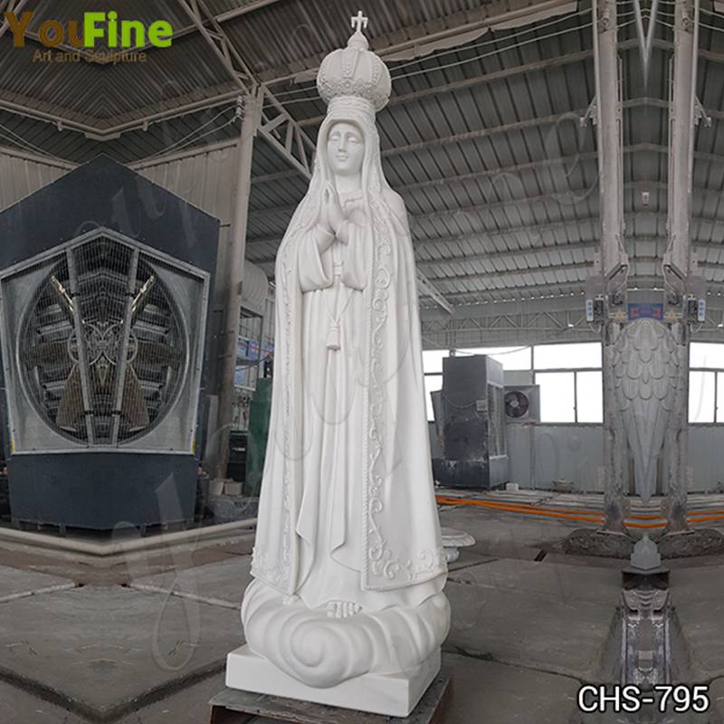 Life Size Marble Fatima Statue Outdoor Decoration Factory Supply CHS-795