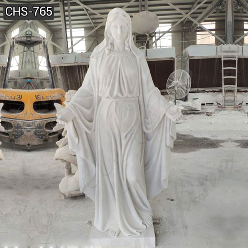 Outdoor Marble Madonna Statue Garden Decor Supplier CHS-765