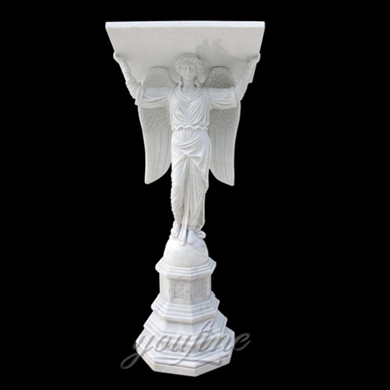 Hand Carved White Marble Pulpit for Church for Sale CHS-332