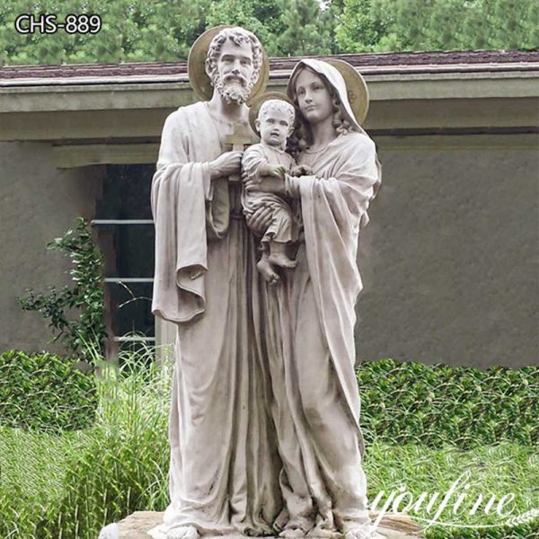 Church Marble Large Holy Family Statue Supplier CHS-889