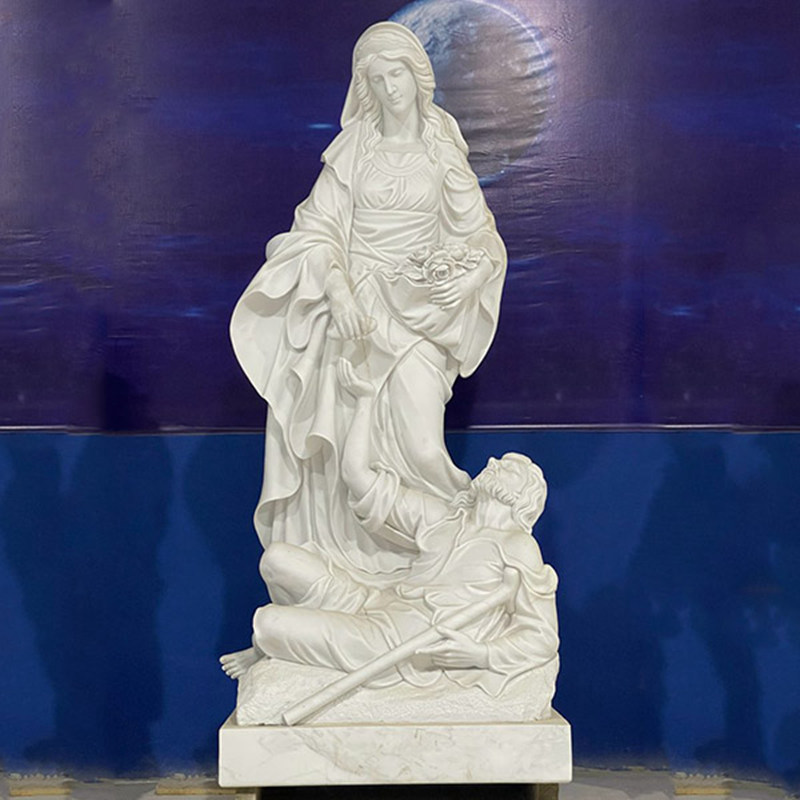 Catholic Marble St Elizabeth of Hungary Statue for Church CHS-887