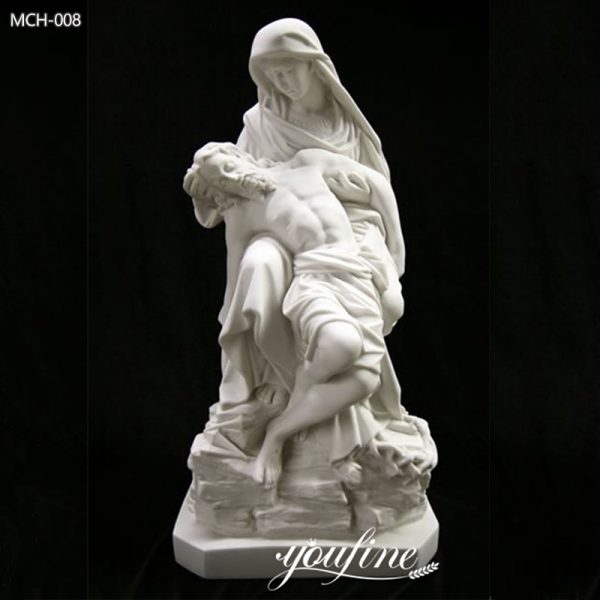 Classic Religious Marble Pieta Blessed Statue