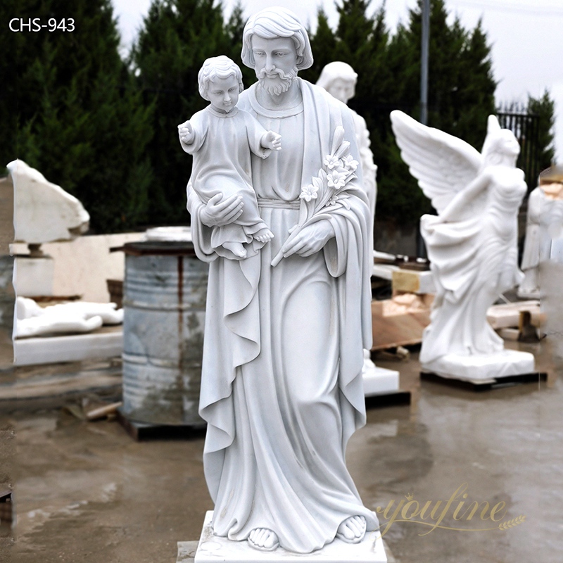 High Quality St. Joseph Holding Baby Jesus Statue for Sale